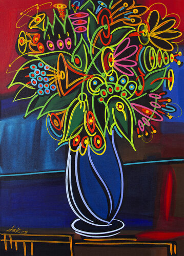 flower's vase by Dek, Painting for Sale on Select