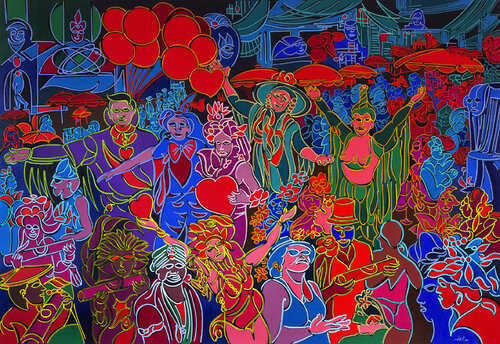 Vida Leva Eu... by Dek, Painting for Sale on Select