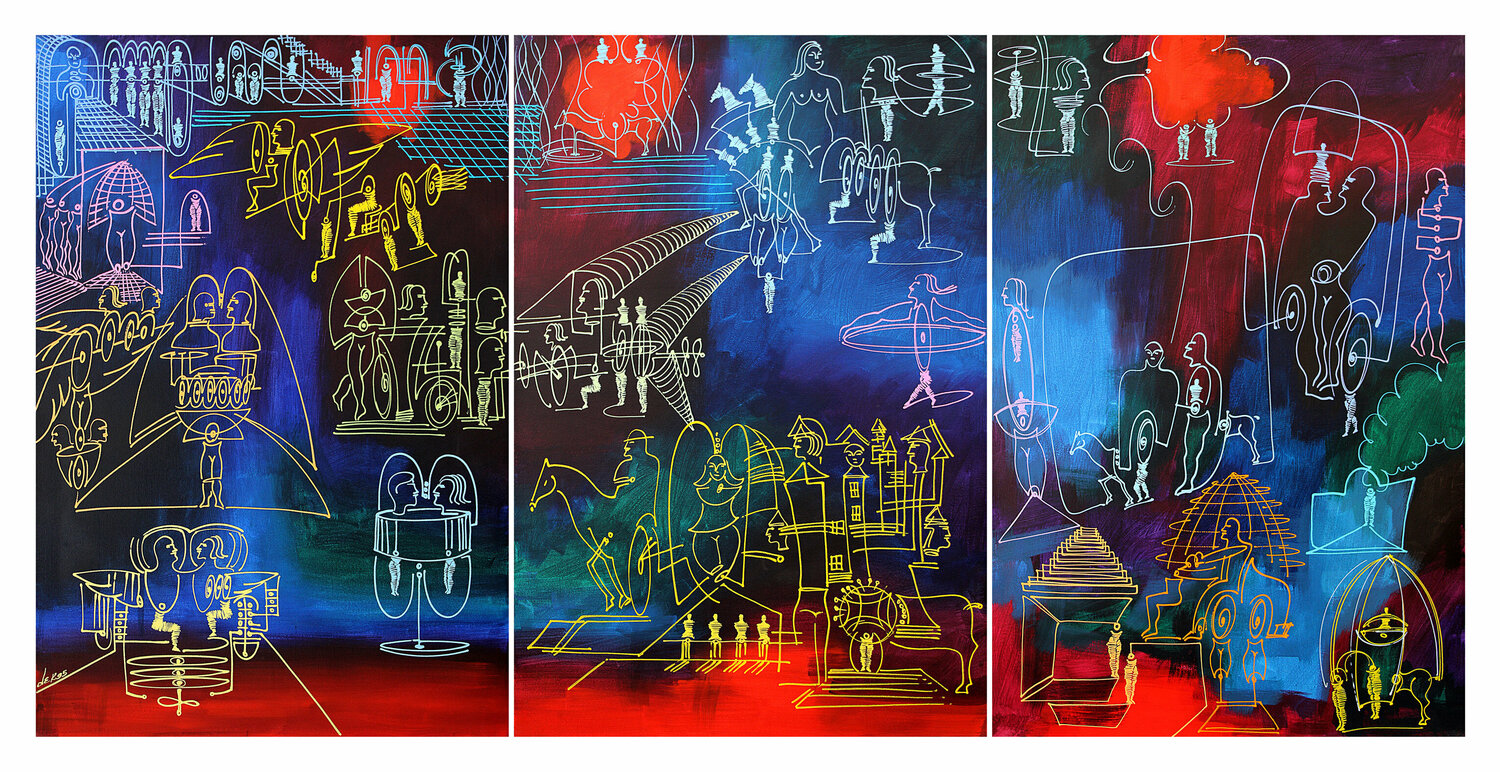 mythology of modernity Dek Original painting for sale