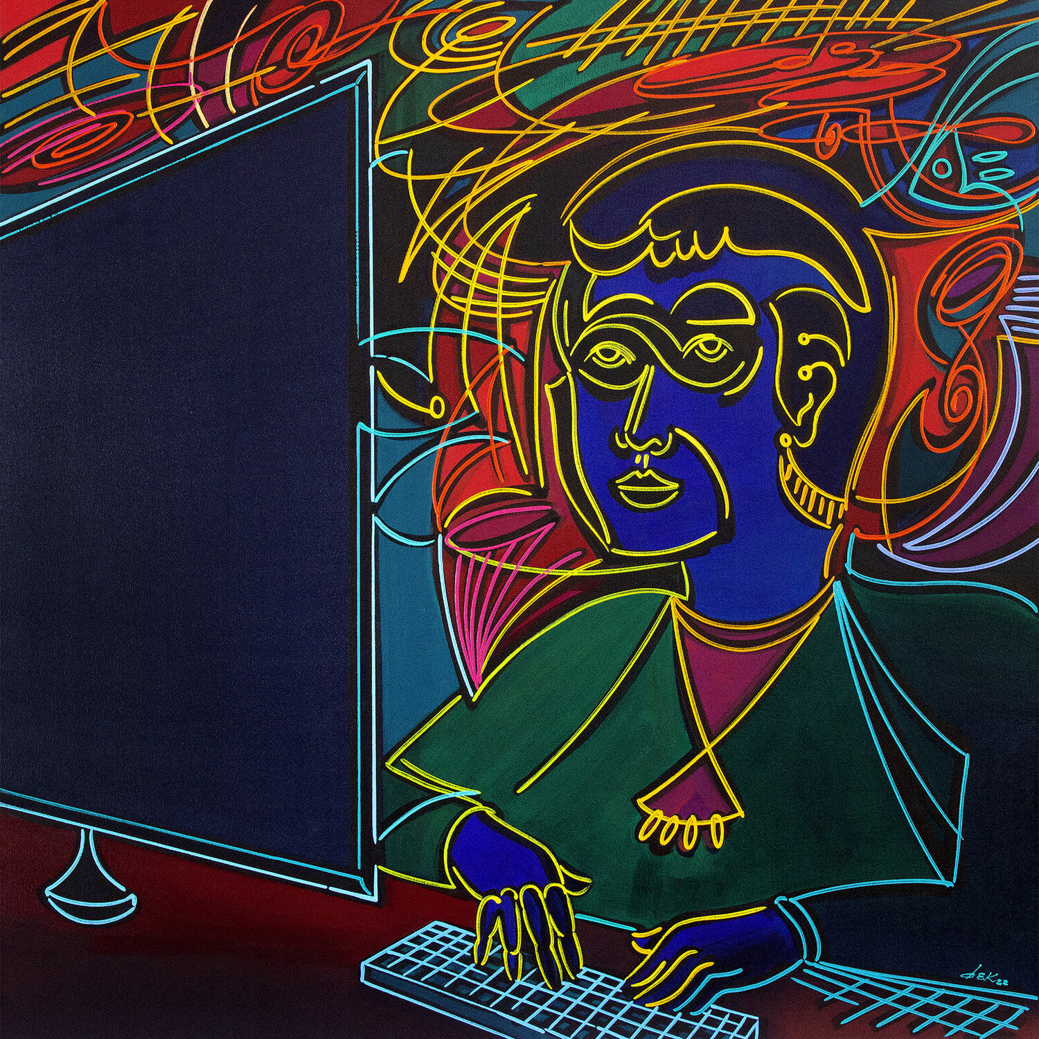 the internet user Dek Original painting for sale