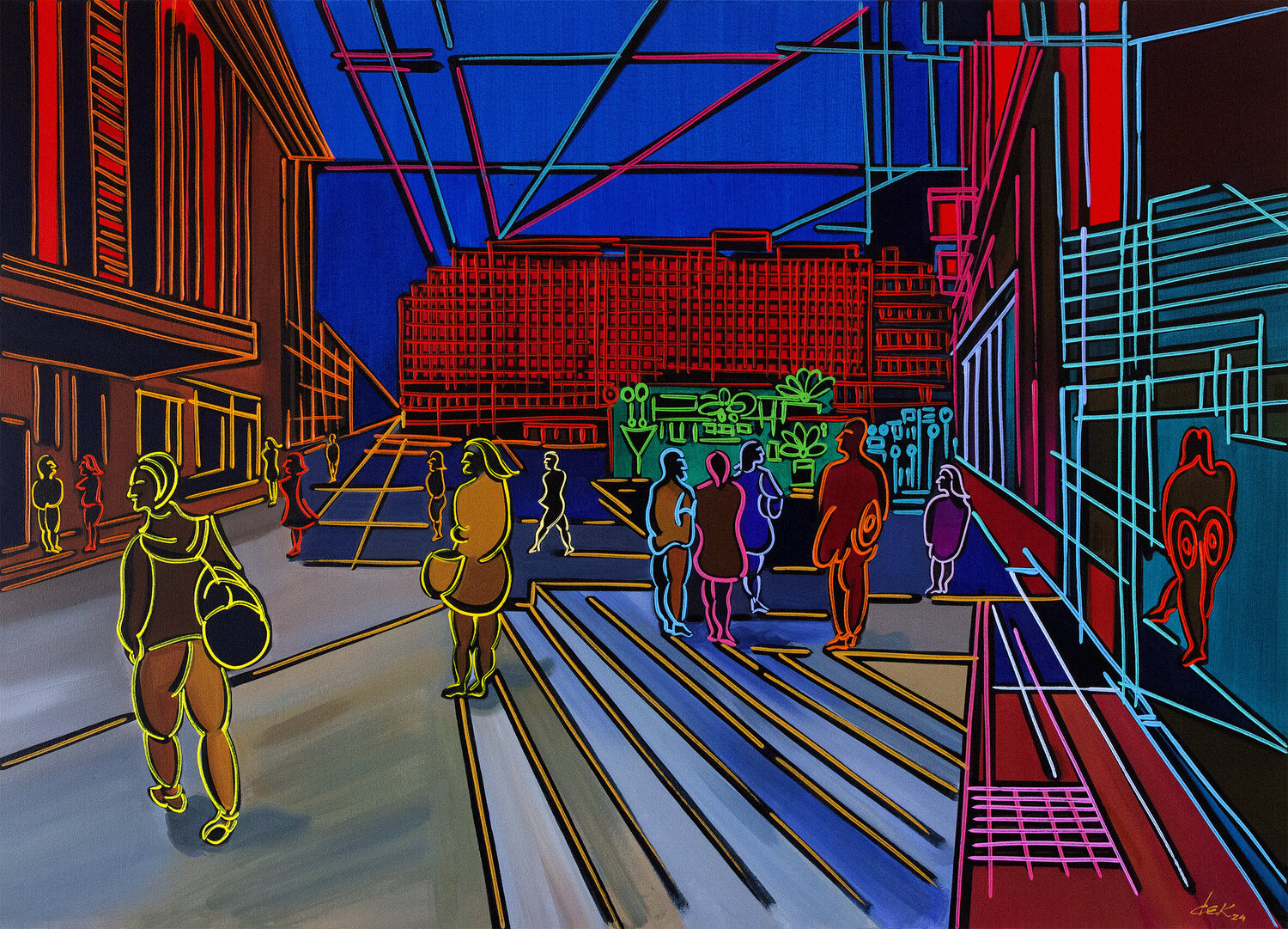 Interior / Inside Dek Original painting for sale