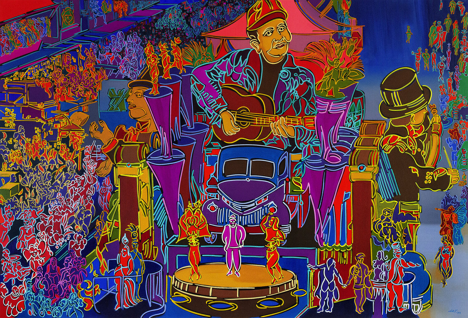 Viva o Povo Brasileiro Dek Original painting for sale