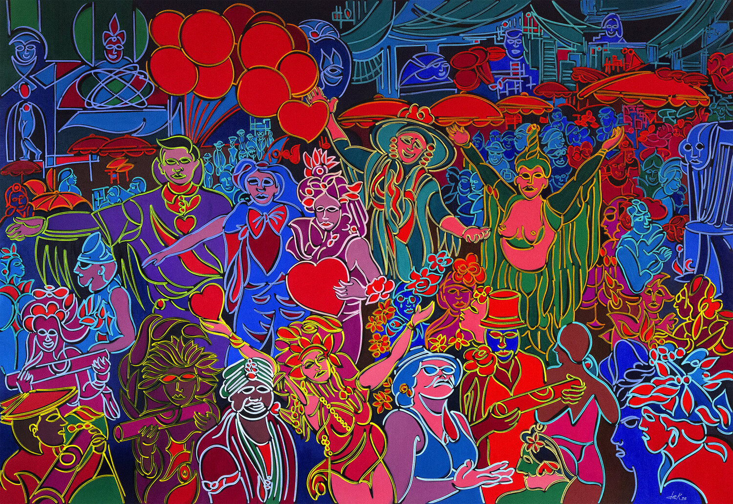 Vida Leva Eu... Dek Original painting for sale
