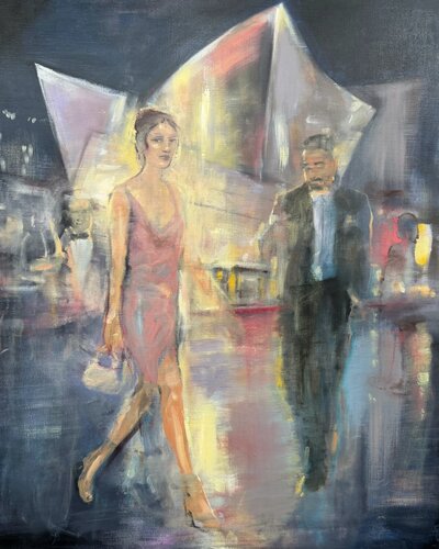 The Silver Hour (Disney Hall) by Gregg Chadwick, Painting for Sale on Select