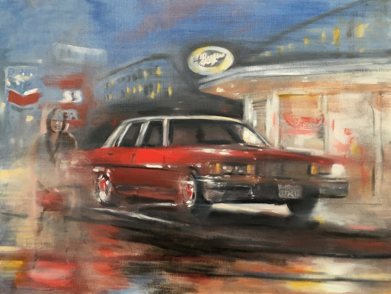 Jersey Rain (Jimmy Buff's) Gregg Chadwick Original painting for sale