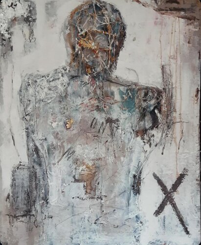 Self Embrace by Gazvani Art, Painting for Sale on Select