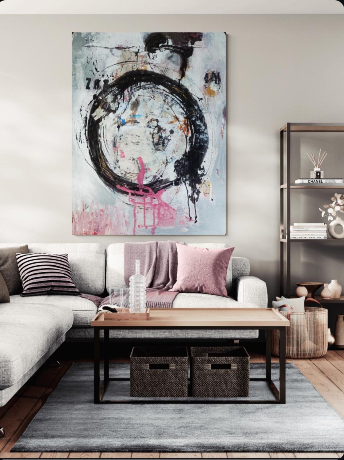 Silent Birth of Everything Gazvani Art Original painting for sale
