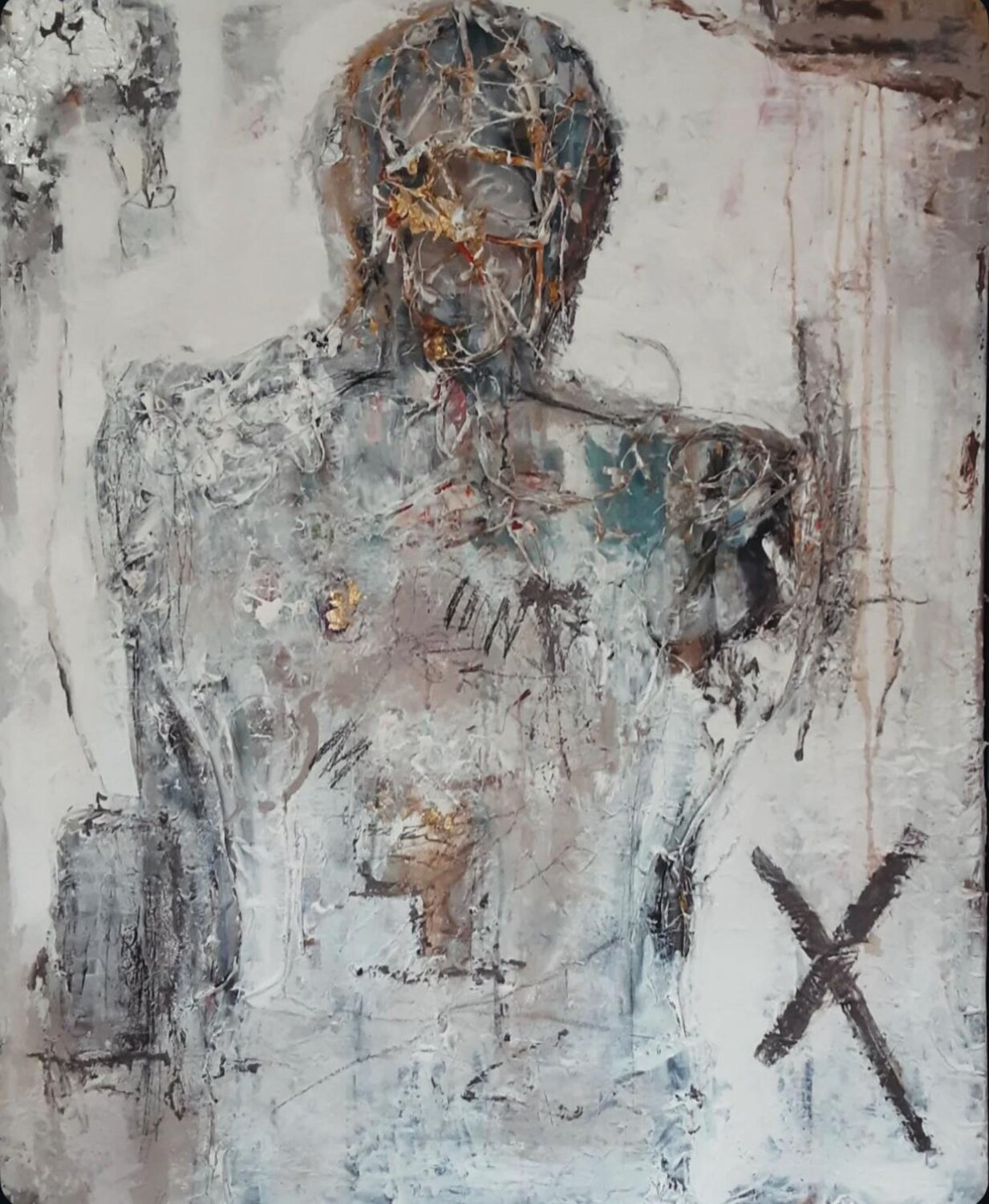 Self Embrace Gazvani Art Original painting for sale