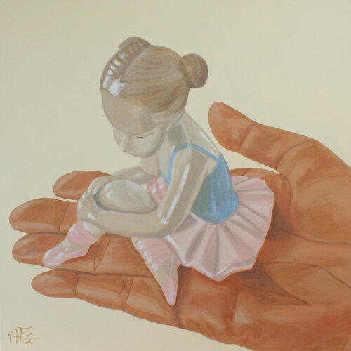 Tiny ballerine by Anna Franczuk, Painting for Sale on Select