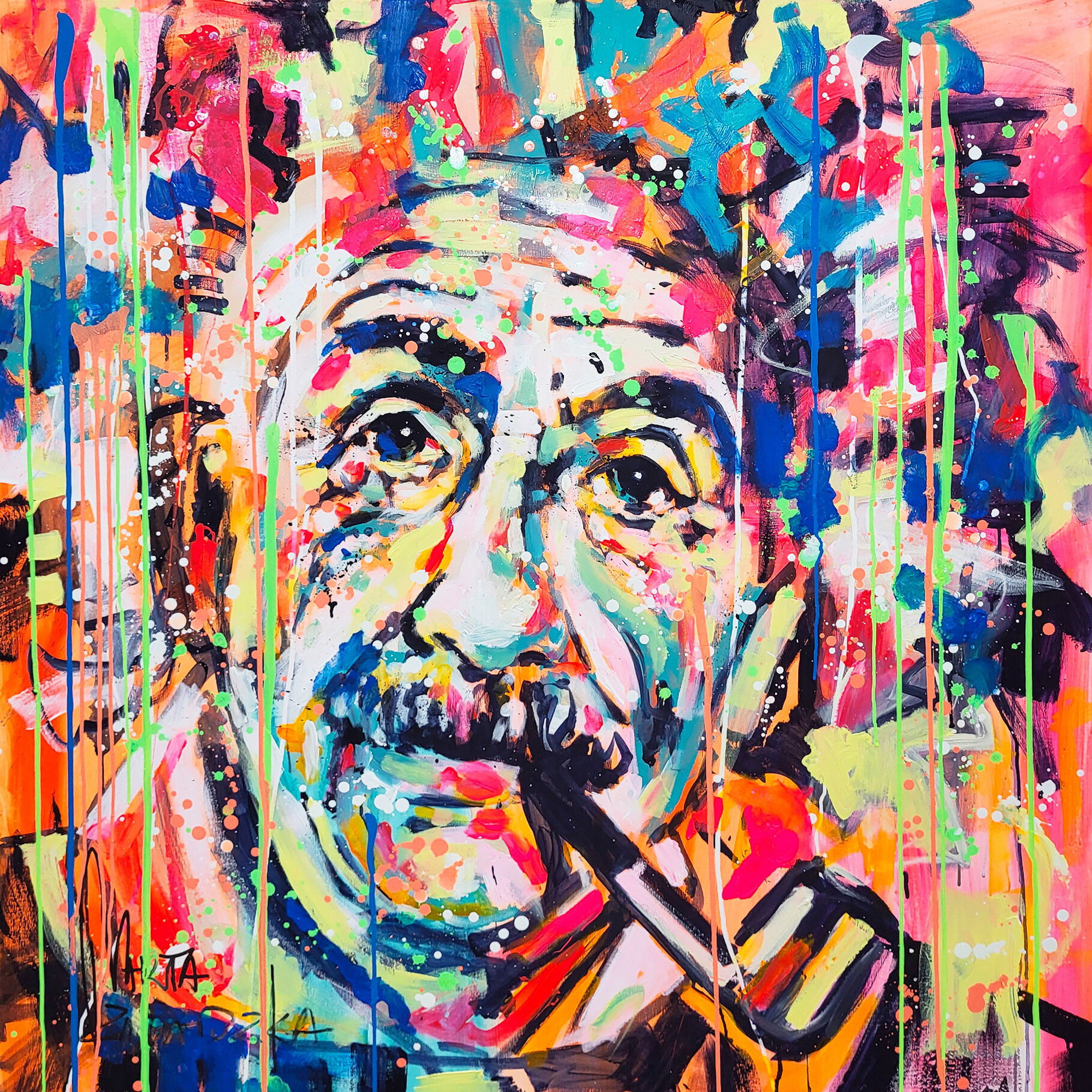 Topic Albert Einstein paintings