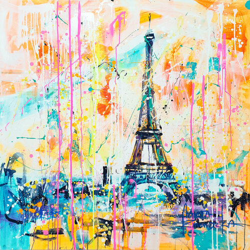 Paris by Marta Zawadzka, Painting for Sale on Select