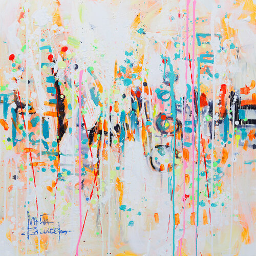 White meadow by Marta Zawadzka, Painting for Sale on Select