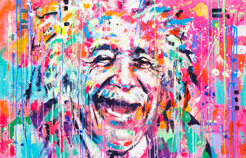 Crazy Albert by Marta Zawadzka, Painting for Sale on Select