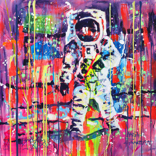 Space traveler by Marta Zawadzka, Painting for Sale on Select
