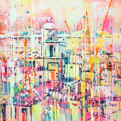 Sun in Saint-Tropez by Marta Zawadzka, Painting for Sale on Select