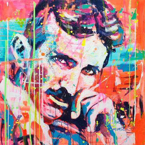 Nikola Tesla by Marta Zawadzka, Painting for Sale on Select