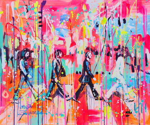 The beath and golf by Marta Zawadzka, Painting for Sale on Select