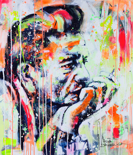 Johnny Cash by Marta Zawadzka, Painting for Sale on Select