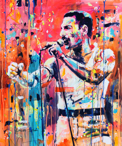 Rock and roll colors by Marta Zawadzka, Painting for Sale on Select