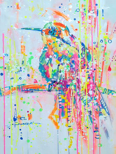 Spring Bird by Marta Zawadzka, Painting for Sale on Select