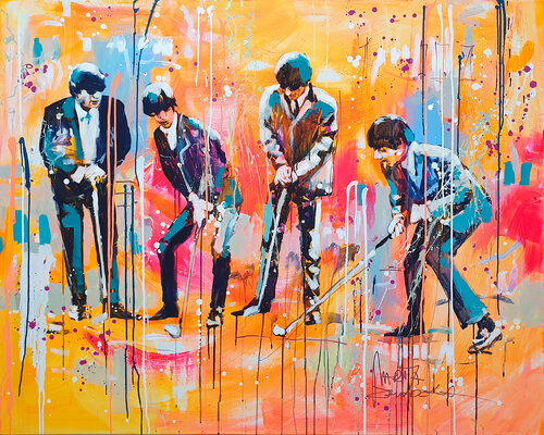 On a golf course by Marta Zawadzka, Painting for Sale on Select