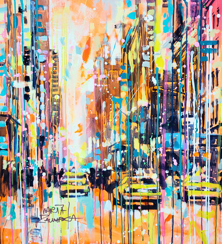 The New York City Vibes by Marta Zawadzka, Painting for Sale on Select