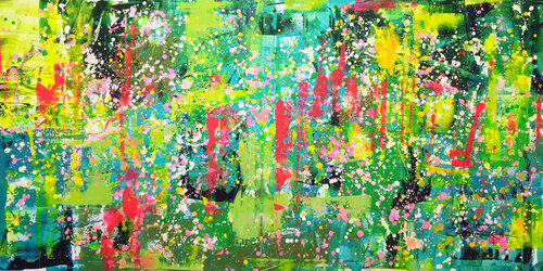 Green Heart by Marta Zawadzka, Painting for Sale on Select