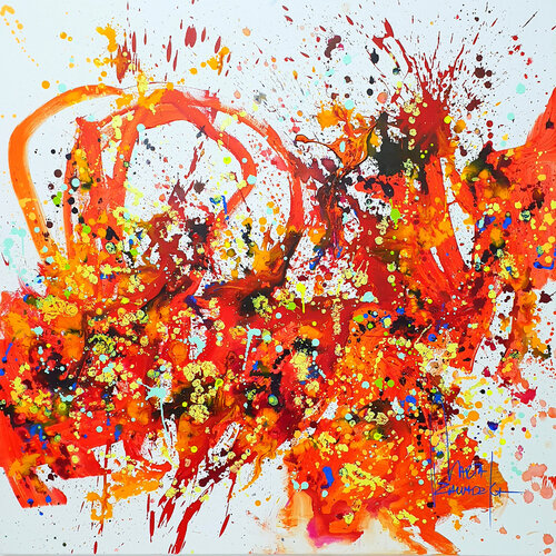 The dance of autumn by Marta Zawadzka, Painting for Sale on Select