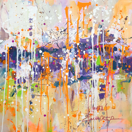 Purple Forest by Marta Zawadzka, Painting for Sale on Select