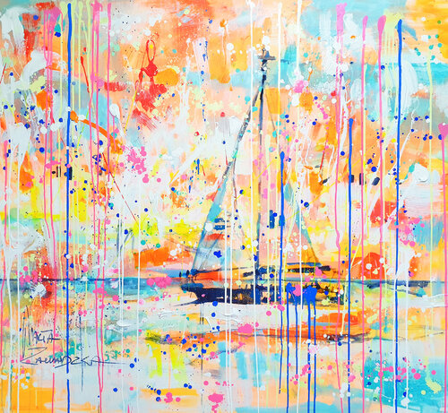 Summer Cruise by Marta Zawadzka, Painting for Sale on Select
