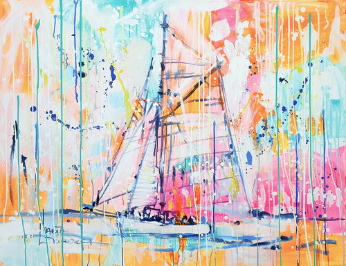 White Melody by Marta Zawadzka, Painting for Sale on Select