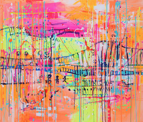 Ladder by Marta Zawadzka, Painting for Sale on Select