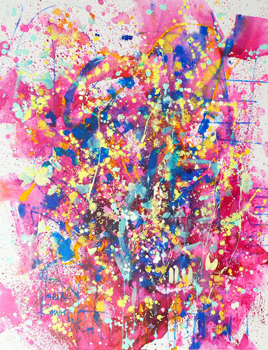 Flowers of Joy by Marta Zawadzka, Painting for Sale on Select