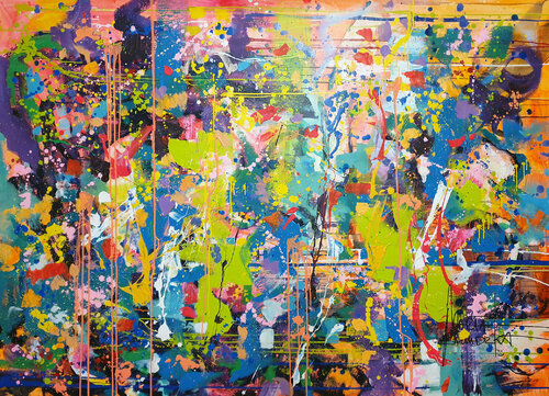 The Voice of Colors by Marta Zawadzka, Painting for Sale on Select