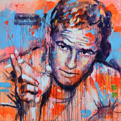 YOUNG BRANDO by Marta Zawadzka, Painting for Sale on Select