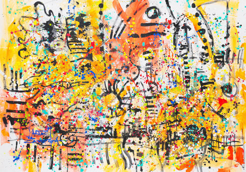 Zebra by Marta Zawadzka, Painting for Sale on Select