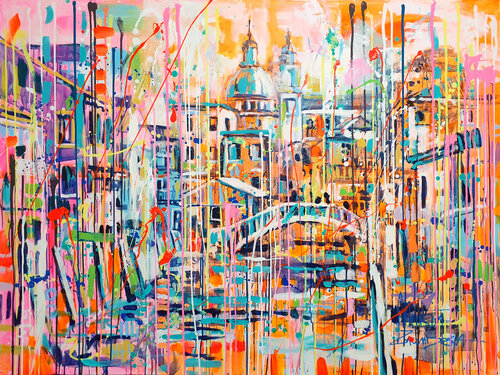 Venetian afternoon by Marta Zawadzka, Painting for Sale on Select