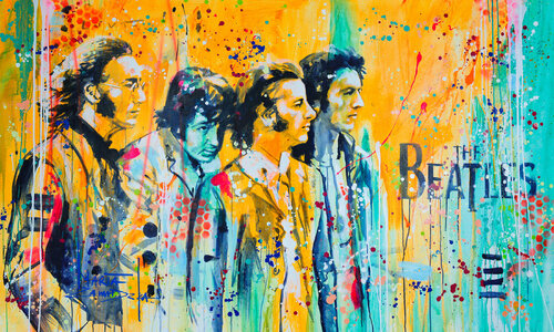 The Beatles by Marta Zawadzka, Painting for Sale on Select