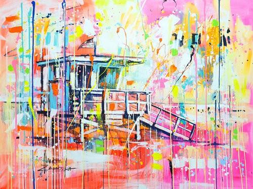 Morning on the beach by Marta Zawadzka, Painting for Sale on Select