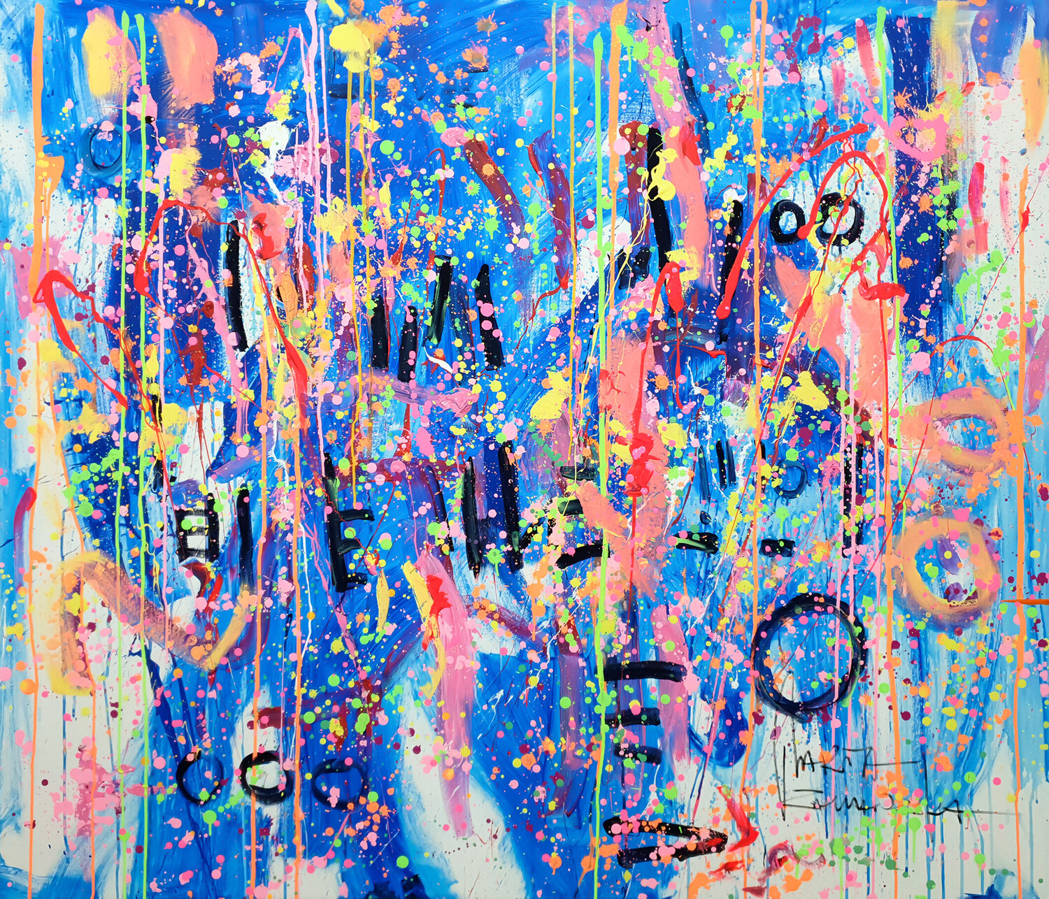 Dancing in the rain Marta Zawadzka Original painting for sale