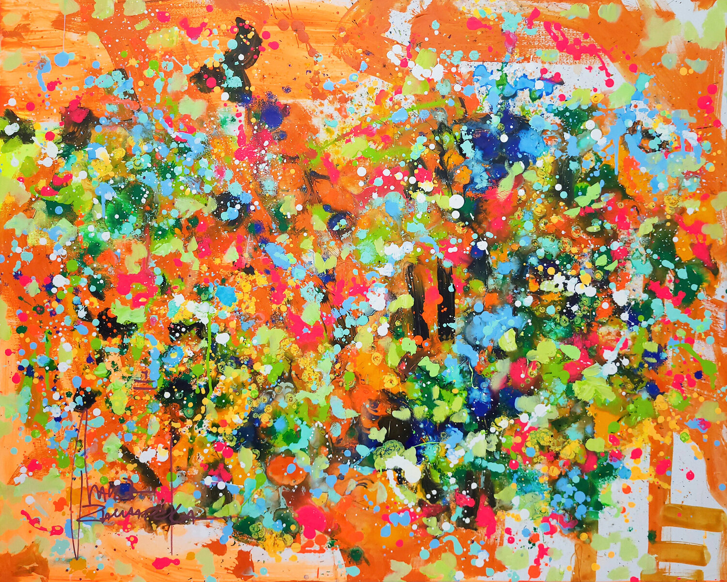 Euphoric Palette Marta Zawadzka Original painting for sale