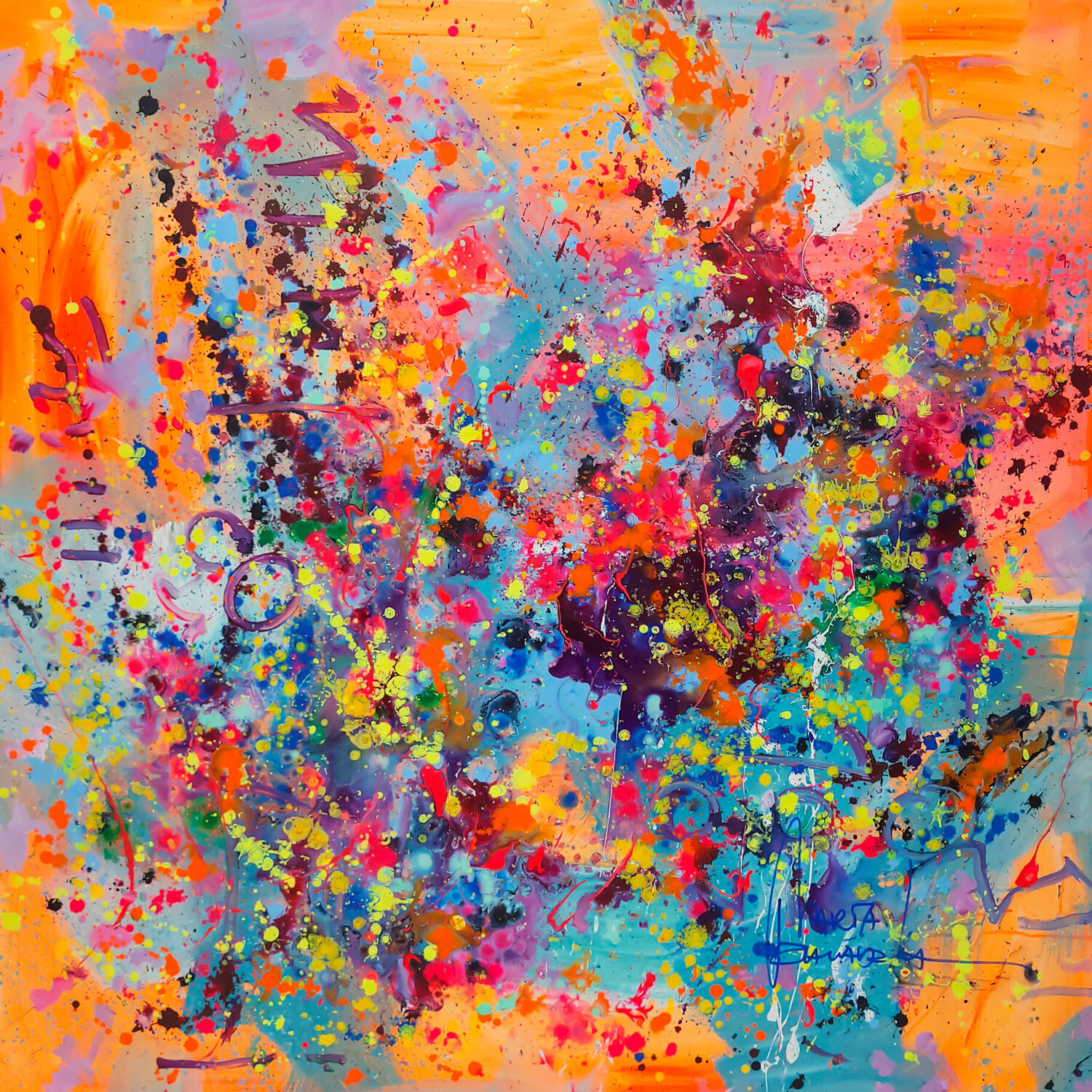 Dance of joy Marta Zawadzka Original painting for sale
