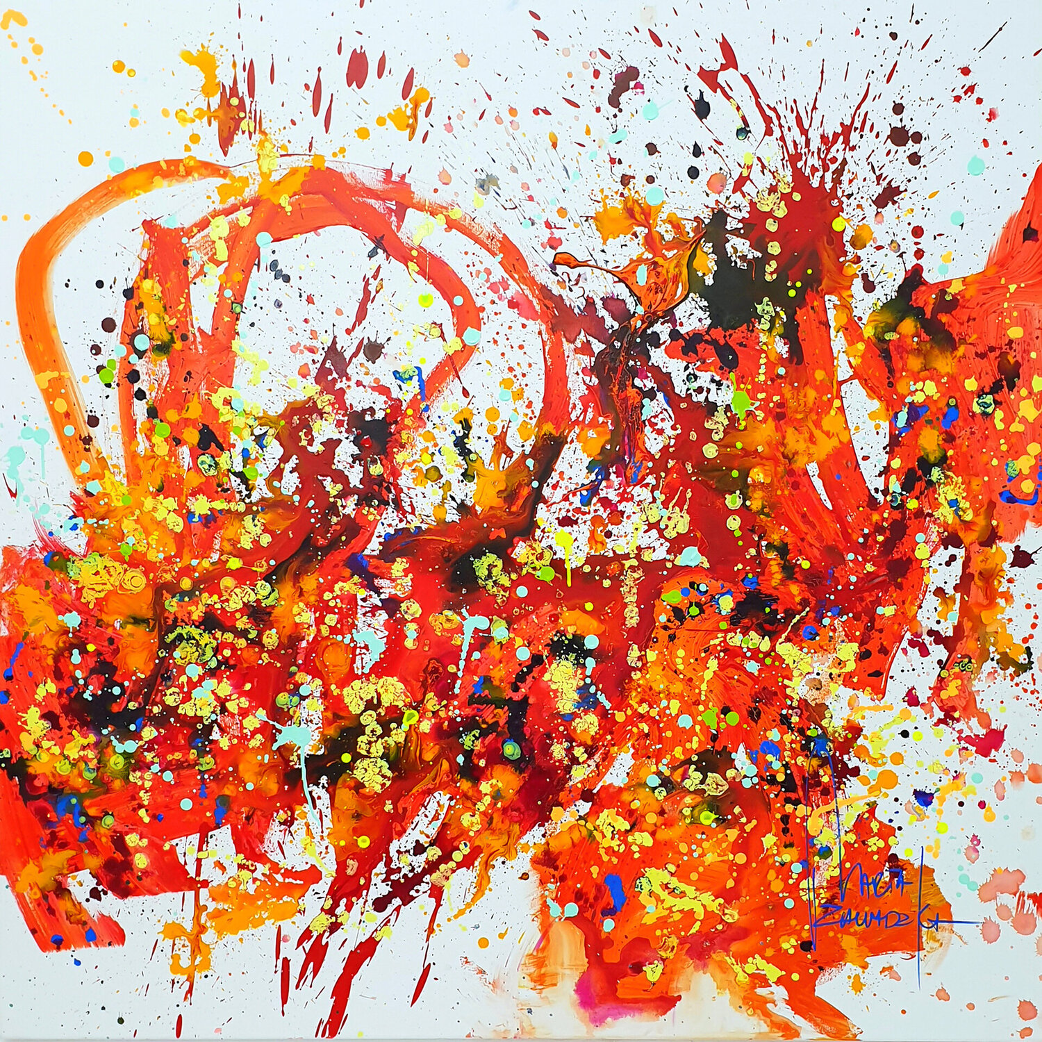 The dance of autumn Marta Zawadzka Original painting for sale