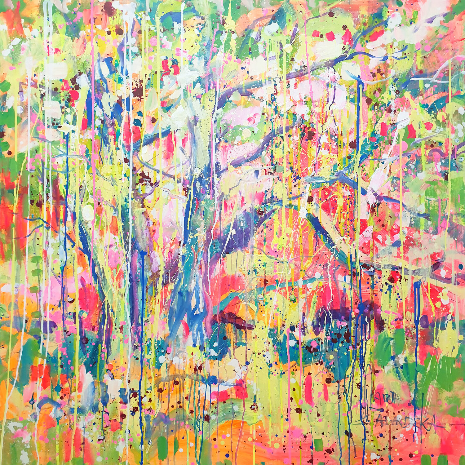 Tree of Love Marta Zawadzka Original painting for sale