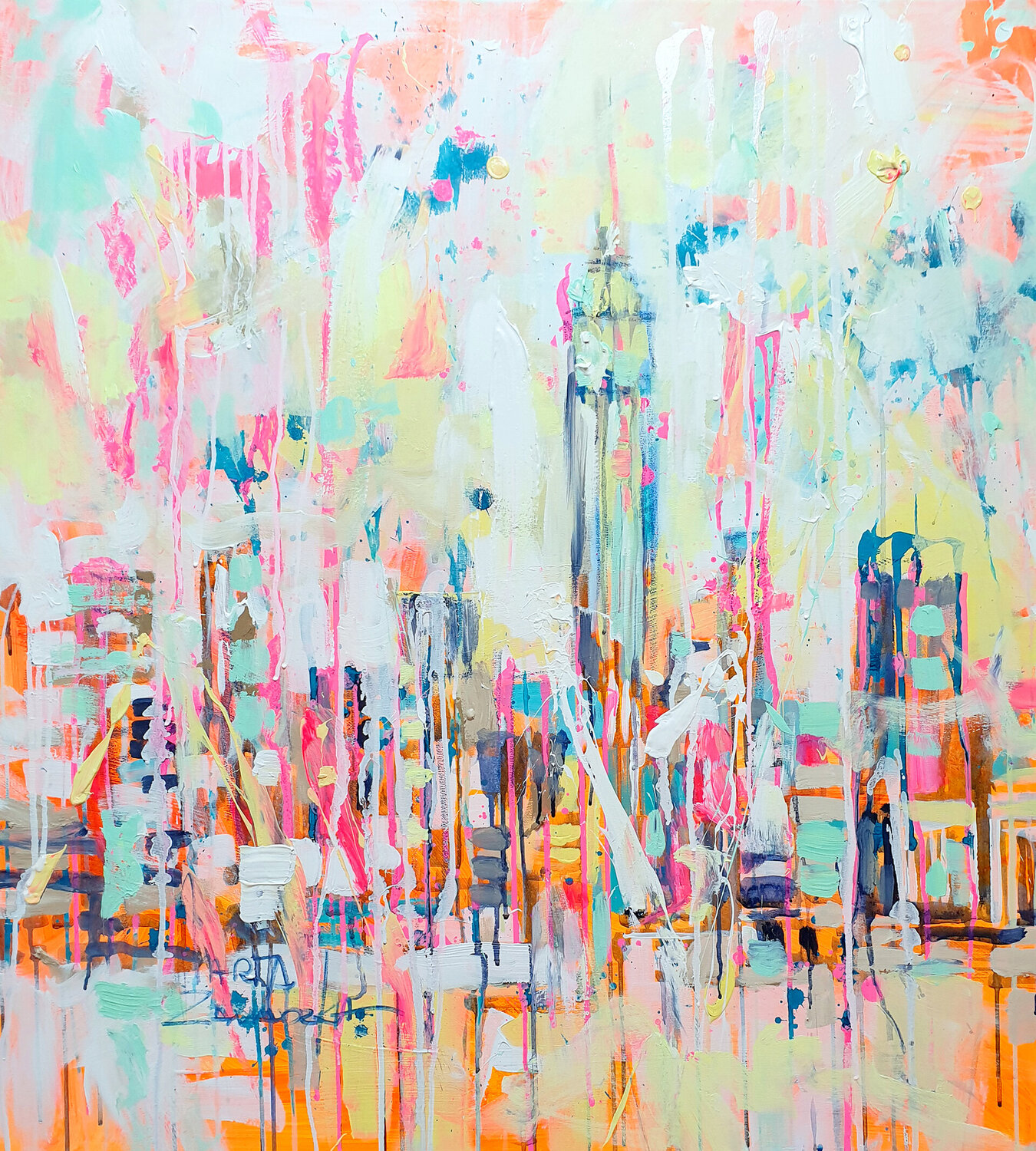 New York Awaken Marta Zawadzka Original painting for sale