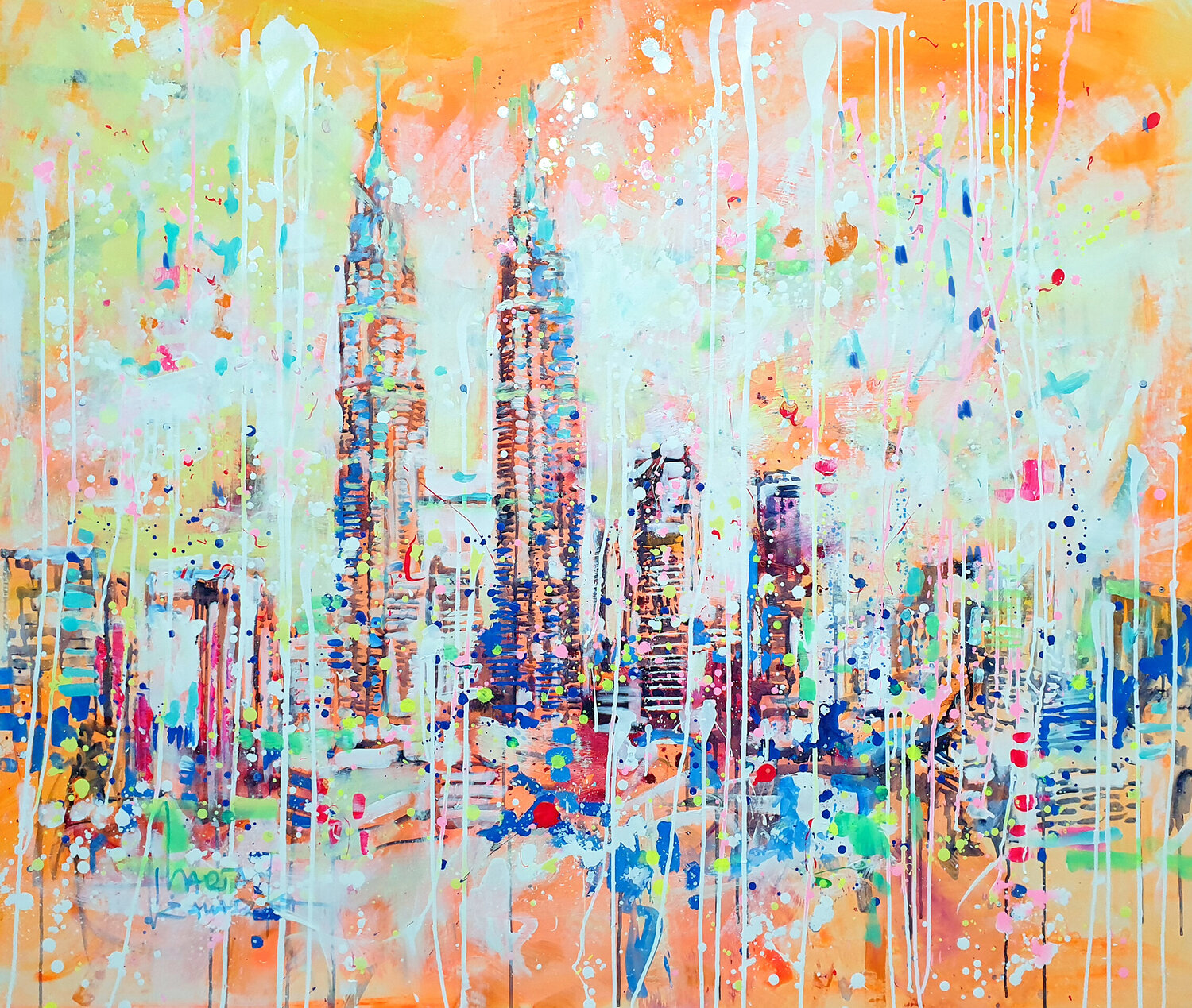 Kuala Lumpur Marta Zawadzka Original painting for sale