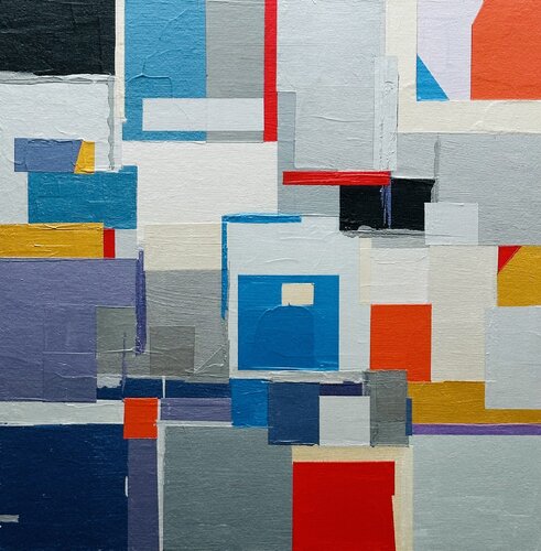 Échos iridescente by Nadine Hardy, Painting for Sale on Select