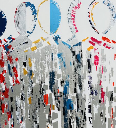 Rythme et identité by Nadine Hardy, Painting for Sale on Select