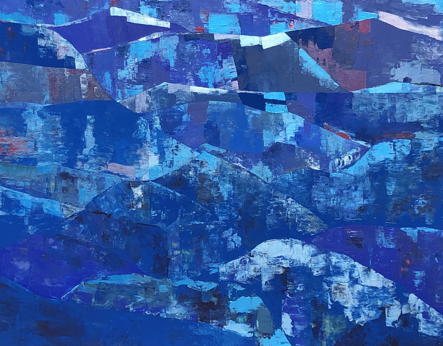 Blue I-23 Nadine Hardy Original painting for sale