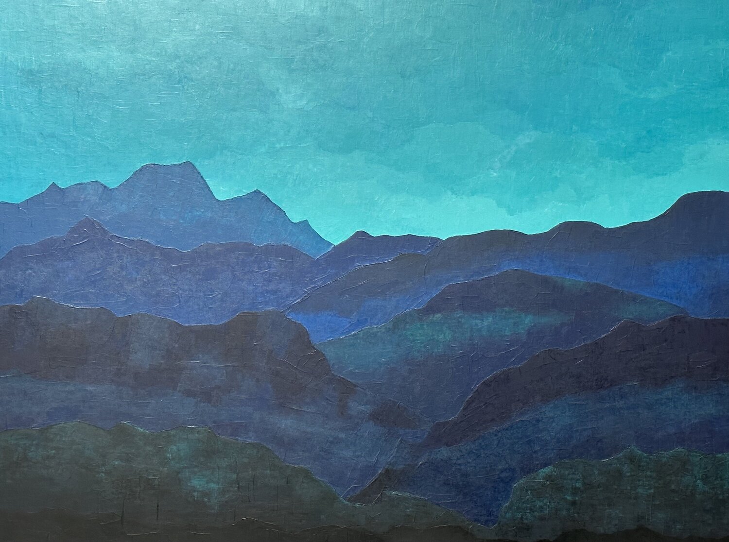 Mélodie des Pyrénées Nadine Hardy Original painting for sale
